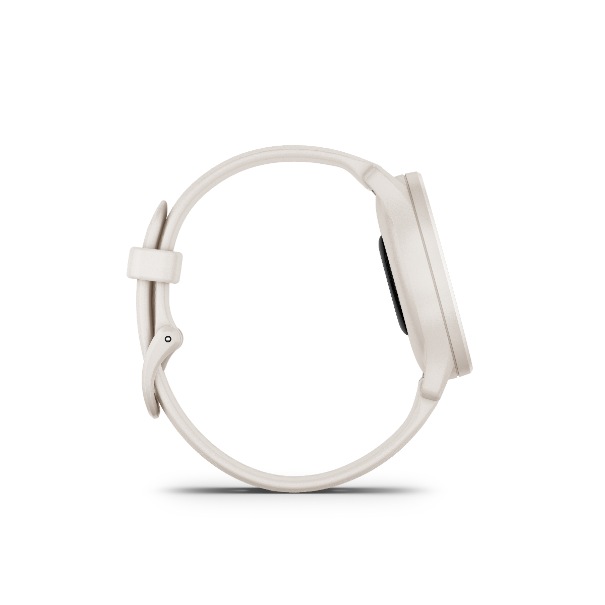 Garmin Vivomove Sport Ivory smart watch with peach and gold accents