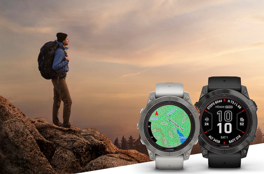 Garmin Fenix 7 Smartwatch Series for Outdoor Enthusiasts, ideal for adventure and fitness tracking in any environment.