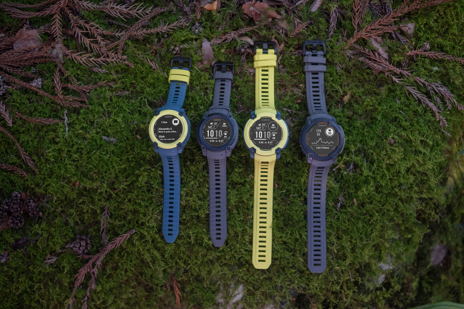 Explore the Garmin Instinct 3 Rugged Smartwatch Series, featuring vibrant colors and advanced outdoor functionality.