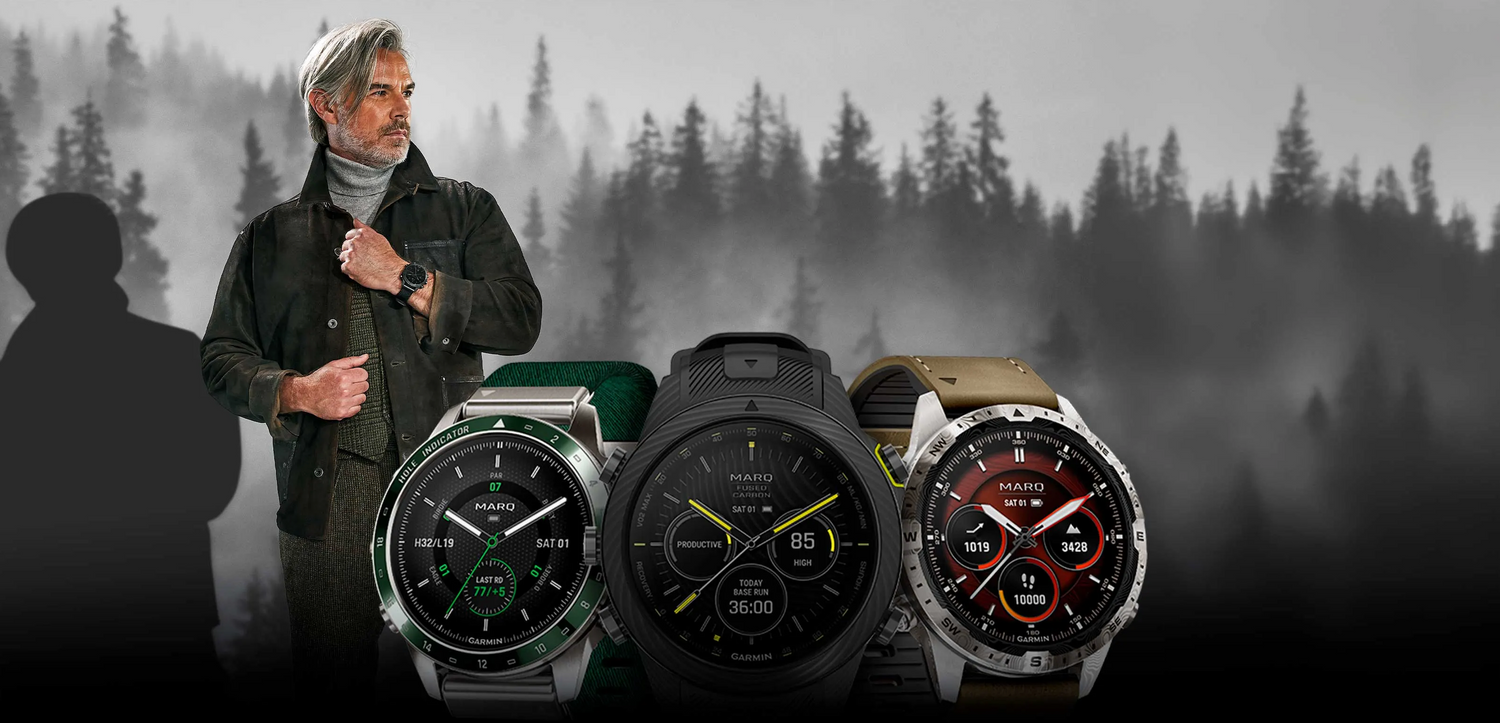 Explore the Garmin MARQ Luxury GPS Watch Series Collection for Adventurers, blending sophistication with advanced technology.