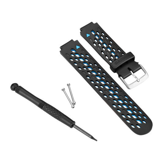 Garmin Watch Band for Approach and Forerunner, Black/Blue (010-11251-28) by Garmin
