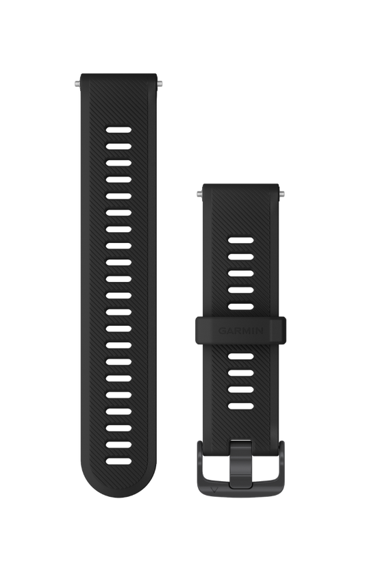 Garmin 745 Replacement Watch Strap, Slate Hardware Band with Black Band (010-11251-9B) by Garmin
