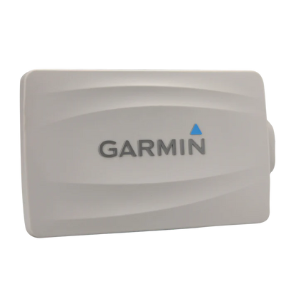 Garmin protective cover, white plastic with Garmin logo and blue triangle, for EchoMAP and GPSMAP marine displays