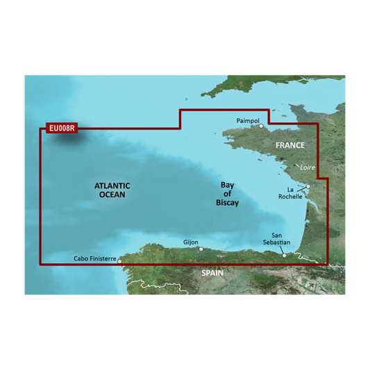 Garmin Bay of Biscay Charts BlueChart g3 Vision | VEU008R | microSD/SD (010-C0766-00) by Garmin