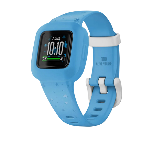 Garmin vivofit jr 3, Blue Star (Garmin Certified Refurbished) by Garmin