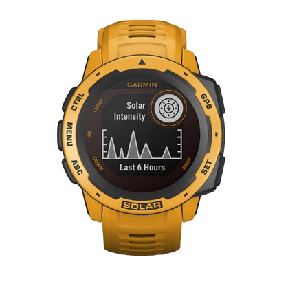 Garmin Instinct Solar, Sunburst, Rugged GPS Smartwatch (Garmin Certified Refurbished) by Garmin
