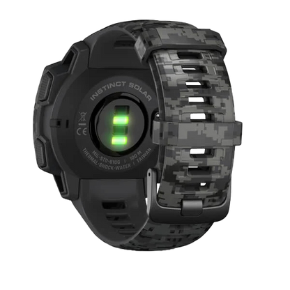 Garmin Instinct Solar - Camo Edition, Graphite Camo (010-02293-15) by Garmin