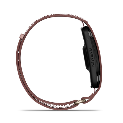 CIRQA Smart Band mauve Garmin Venu replacement strap with scalloped edge