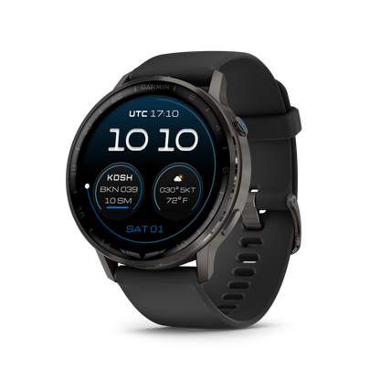 Garmin D2 Air X15, Slate with Black Silicone Band (010-03014-51)