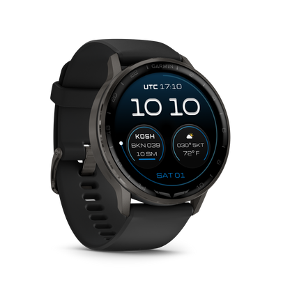 Garmin D2 Air X15, Slate with Black Silicone Band (010-03014-51)