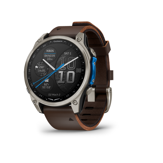 Garmin D2 Mach 1 Pro, montre connectée aviateur 51 mm avec bracelet en titane ventilé (010-02804-80)