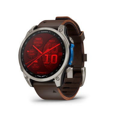 Garmin D2 Mach 1 Pro, montre connectée aviateur 51 mm avec bracelet en titane ventilé (010-02804-80)