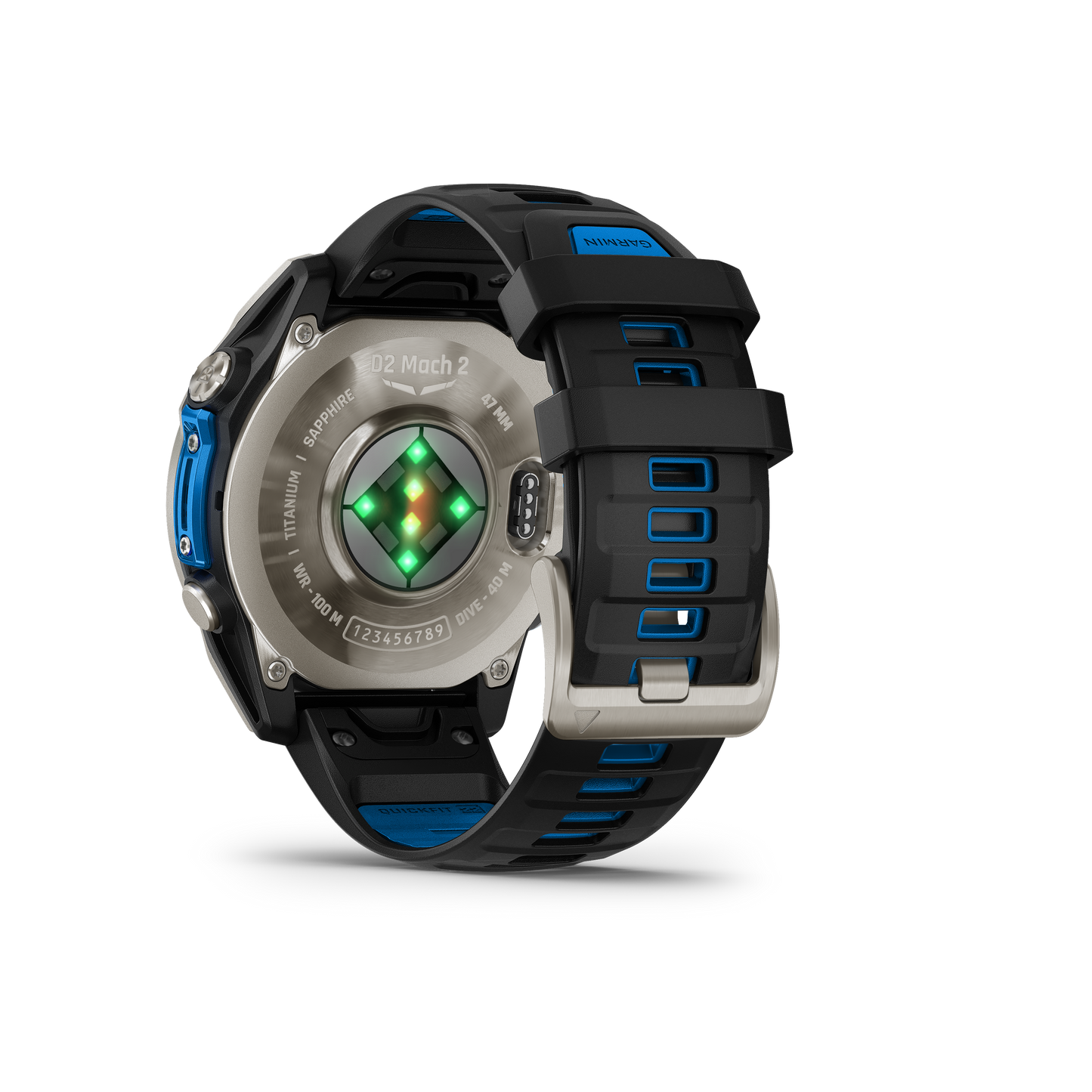 Garmin D2 Mach 1 Pro, montre connectée aviateur 51 mm avec bracelet en titane ventilé (010-02804-80)