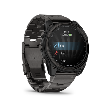 Garmin D2 Mach 1 Pro, montre connectée aviateur 51 mm avec bracelet en titane ventilé (010-02804-80)