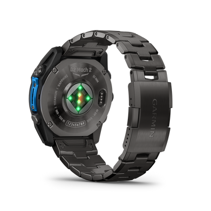 Garmin D2 Mach 1 Pro, montre connectée aviateur 51 mm avec bracelet en titane ventilé (010-02804-80)