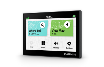Garmin Drive 53 GPS navigation device with black bezel and map display