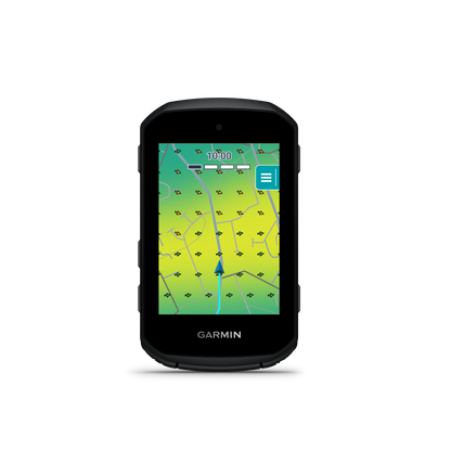 Garmin Edge 550 GPS navigation device, black with color map display.