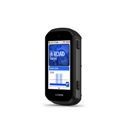 Garmin Edge 550 GPS navigation system, black rugged handheld with Garmin logo