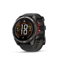 Garmin Fenix 8 Pro, 51 mm, MicroLED, Sapphire, Titanium w/ Black/Gray Silicone Band (010-03380-00)
