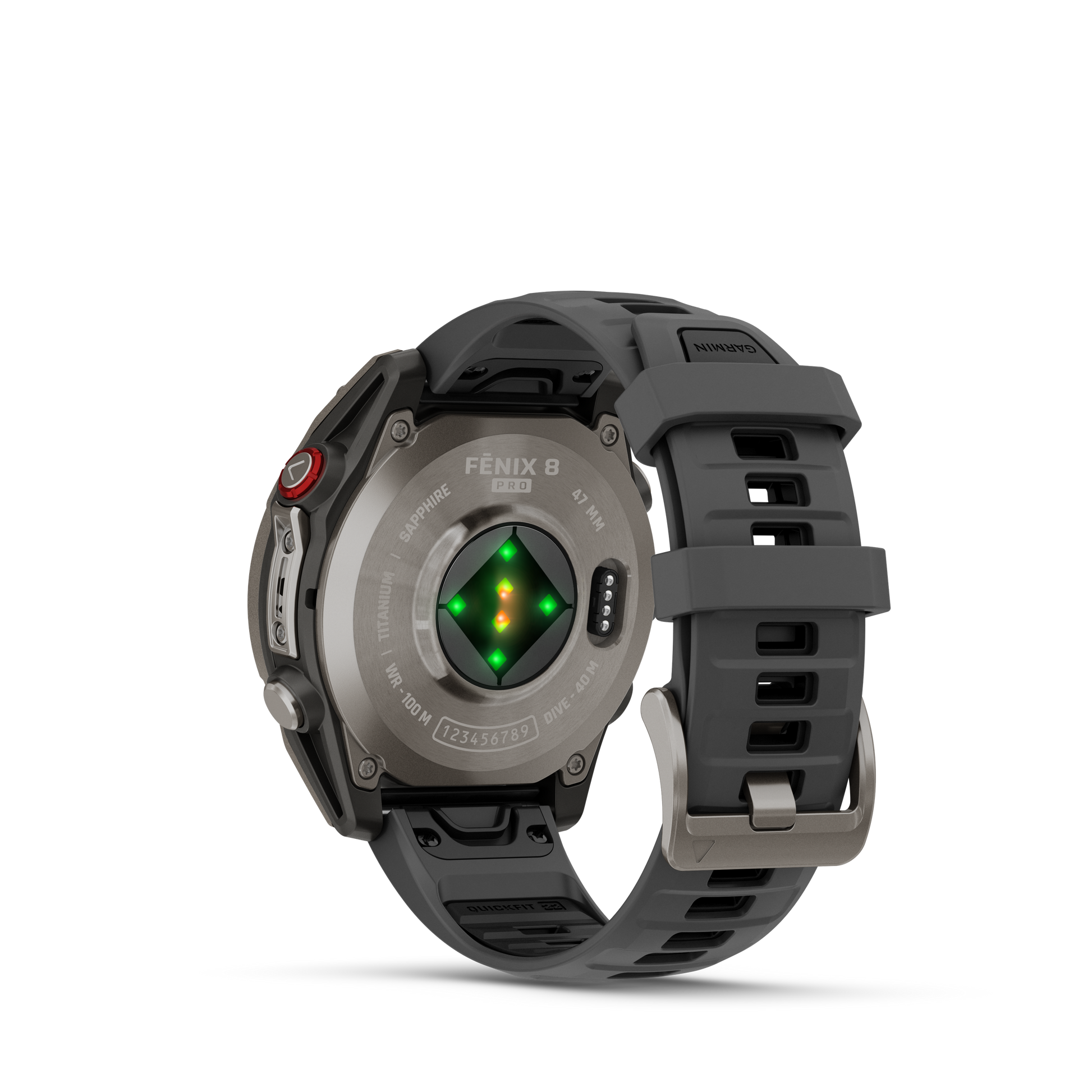 Garmin Fenix 8 Pro, 51 mm, AMOLED, Sapphire, Titanium with Graphite/Black Silicone Band (010-03199-10) by Garmin