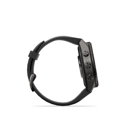 Garmin Fenix 9 Pro inReach AMOLED, (43mm), DLC Titanium w/ Black and Gray Silicone Band (010-04335-10)