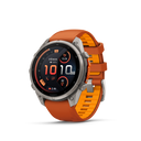 Garmin Fenix 9 Pro inReach AMOLED, (47mm) Titanium w/ Orange Silicone Band (010-04336-00)