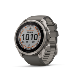 Garmin Fenix 9 Pro Solar inReach, (51mm) Titanium w/ Gray and Silver Silicone Band (010-04339-00) - image 1