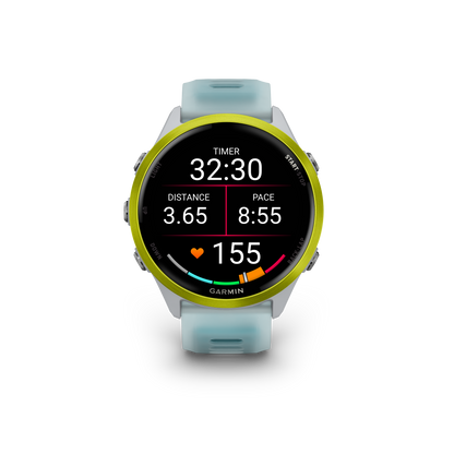 Garmin Forerunner 570, 47mm, Amp Yellow with Whitestone/Turquoise Band (010-02971-01) by Garmin