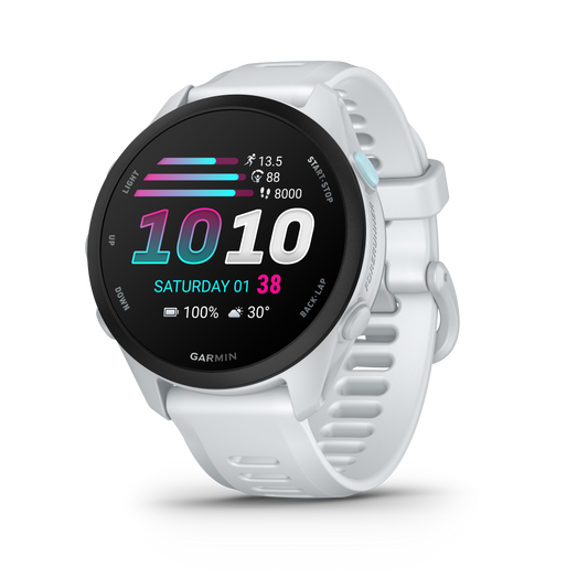 Garmin Forerunner 70, Whitestone, AMOLED GPS Fitness Smartwatch (010-04307-01)