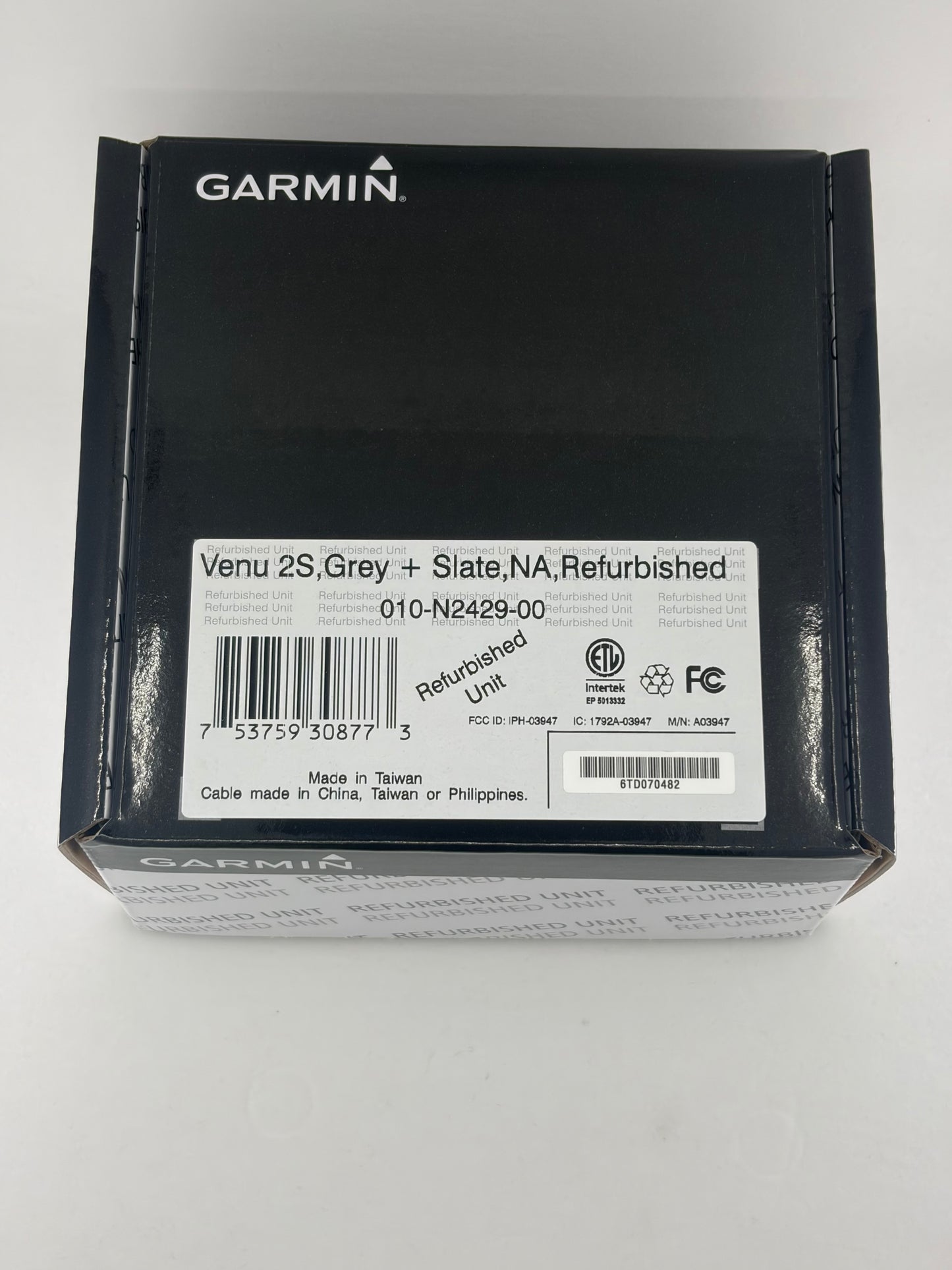 Garmin Venu 2s Slate Bezel with Graphite Case, GPS Smartwatch (Garmin Certified Refurbished)
