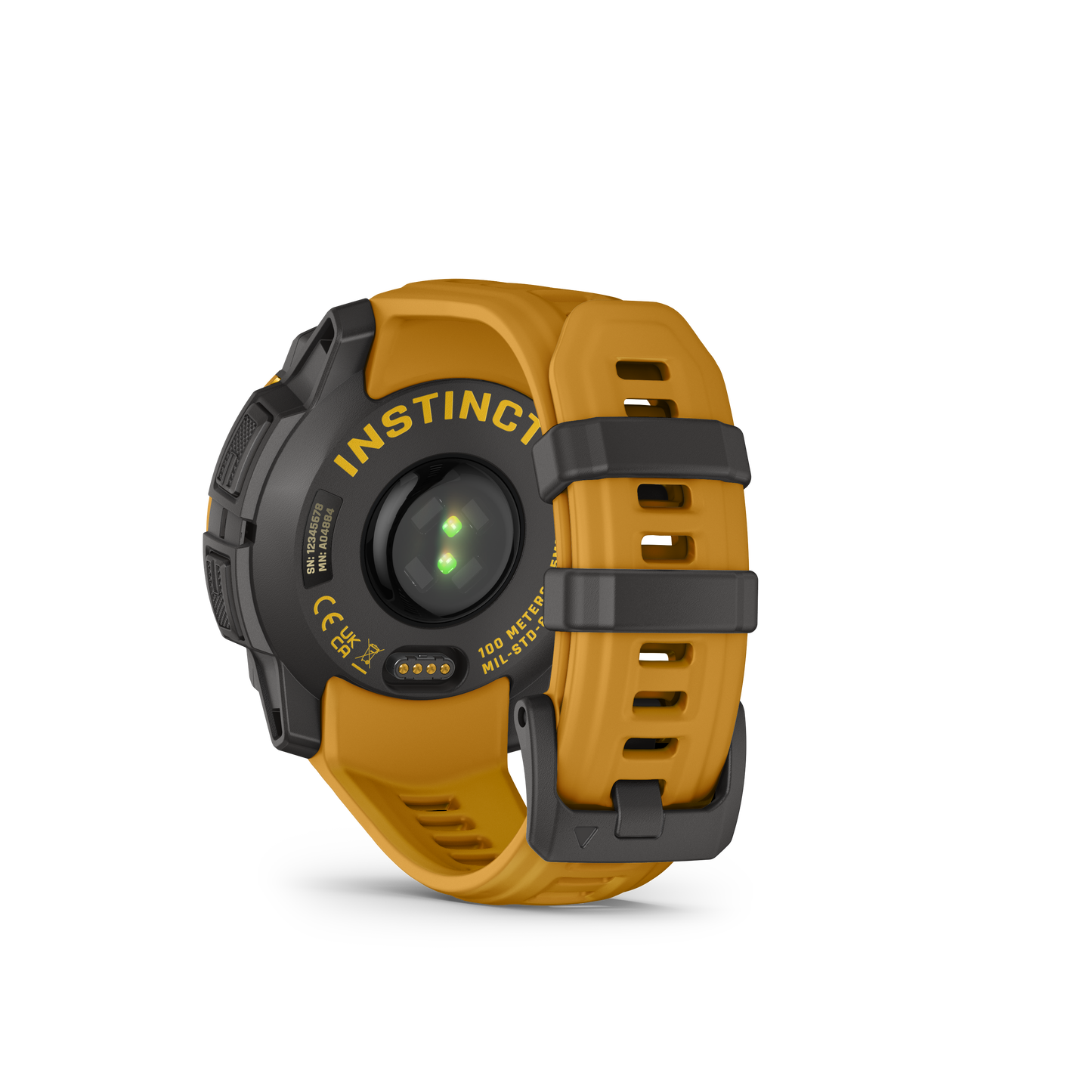 Garmin Instinct 3, (45mm), Solar, Sunburst with Sunburst/Gray Band (010-02934-02)