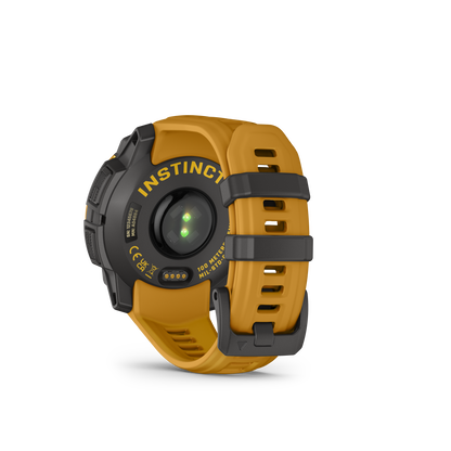 Garmin Instinct 3, (45mm), Solar, Sunburst with Sunburst/Gray Band (010-02934-02)