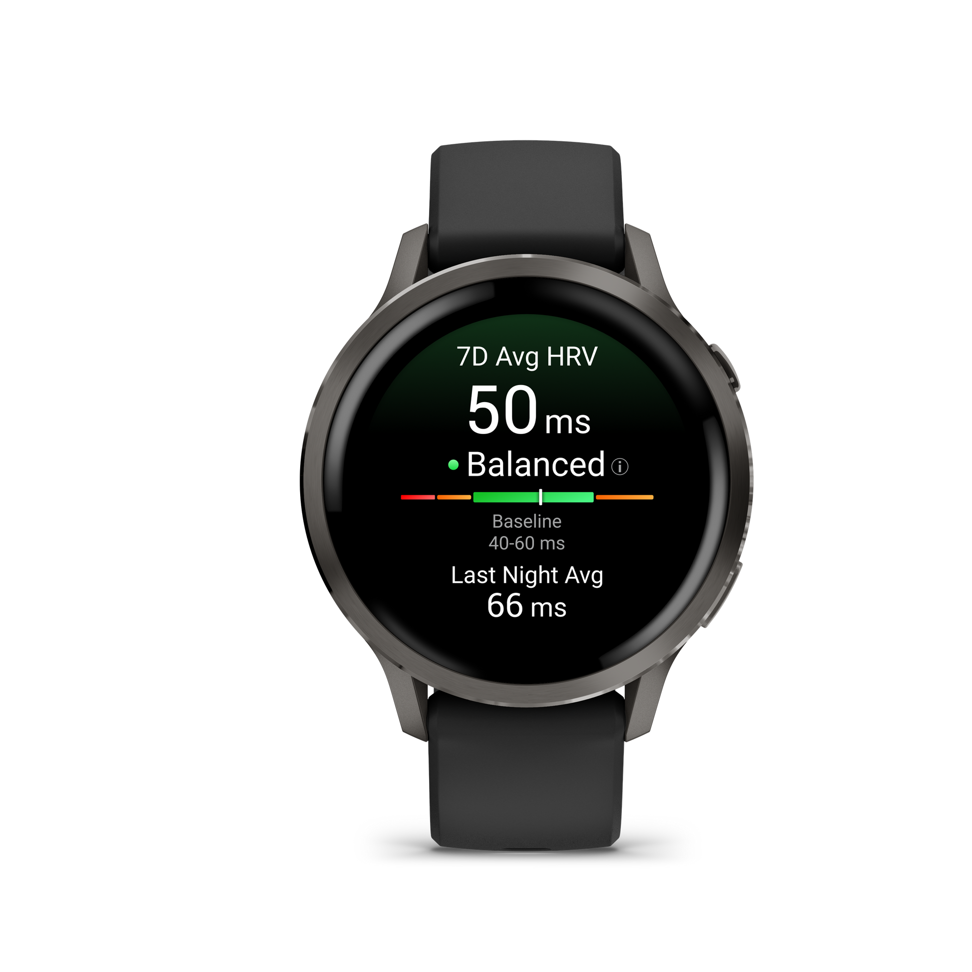 Garmin Venu 4, 45mm, Slate with Black Silicone Band (010-03014-00) by Garmin