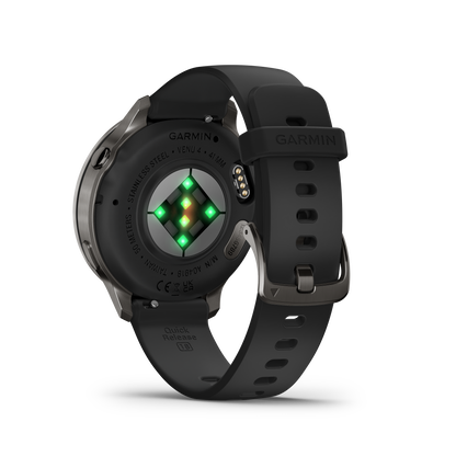 Garmin Venu 4, 41mm, Slate with Black Silicone Band (010-03013-02) by Garmin