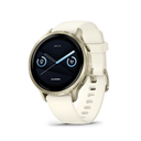 Garmin Venu 4, 41mm, Lunar Gold with Bone Silicone Band (010-03013-00)