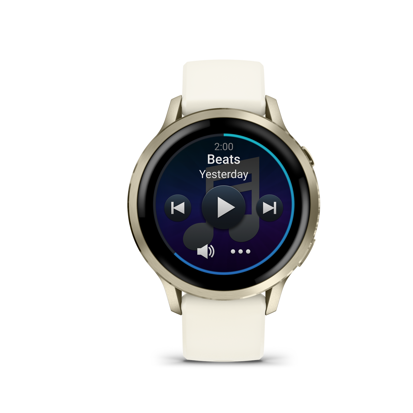 Garmin Venu 4, 41mm, Lunar Gold with Bone Silicone Band (010-03013-00) by Garmin