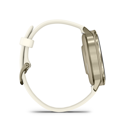 Garmin Venu 4, 41mm, Lunar Gold with Bone Silicone Band (010-03013-00) by Garmin