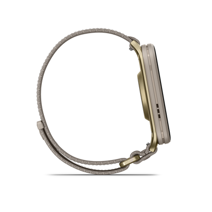 Garmin Venu 3, lunette en acier inoxydable argenté de 45 mm avec boîtier Whitestone et bracelet en silicone (010-02784-00)