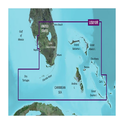 Garmin U.S., South Florida and North Bahamas Coastal Charts BlueChart g3 Vision | VUS010R | microSD/SD by Garmin