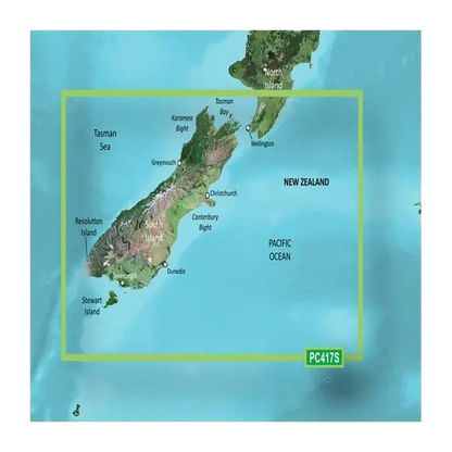Garmin New Zealand, South Coastal Charts BlueChart g3 Vision | VPC417S | microSD/SD by Garmin