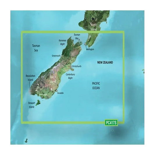 Garmin New Zealand, South Coastal Charts BlueChart g3 | HXPC417S | microSD/SD by Garmin