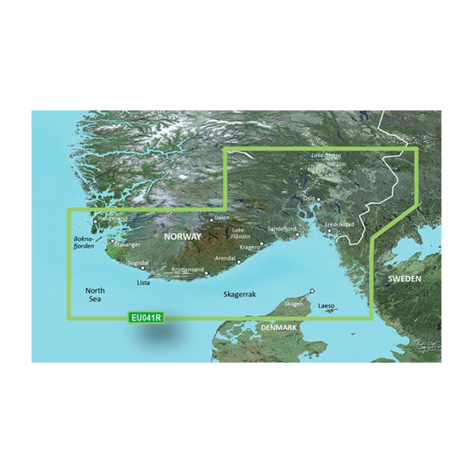 Garmin Oslo, Skagerrak to Haugesund Coastal and Inland Charts BlueChart g3 | HXEU041R | microSD/SD by Garmin