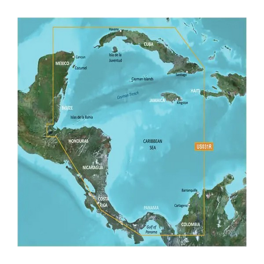Garmin Caribbean, Southwest Coastal Charts BlueChart g3 | HXUS031R | microSD/SD (010-C0732-20) by Garmin