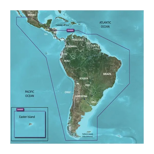 Garmin South America Coastal Charts BlueChart g3 | HXSA600X | microSD/SD by Garmin