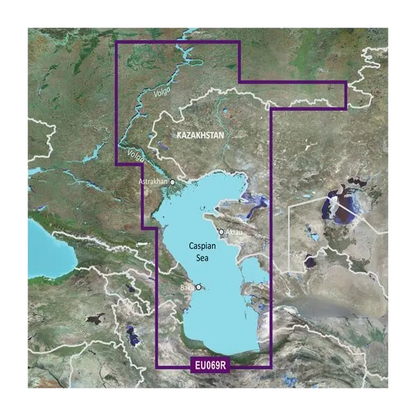 Garmin Caspian Sea, Volga River to Ulyanovsk and Orsk Charts BlueChart g3 | HXEU069R | microSD/SD (010-C1211-20) by Garmin