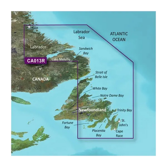 Garmin Canada, Labrador Coastal Charts BlueChart g3 Vision | VCA013R | microSD/SD (010-C0698-00) by Garmin