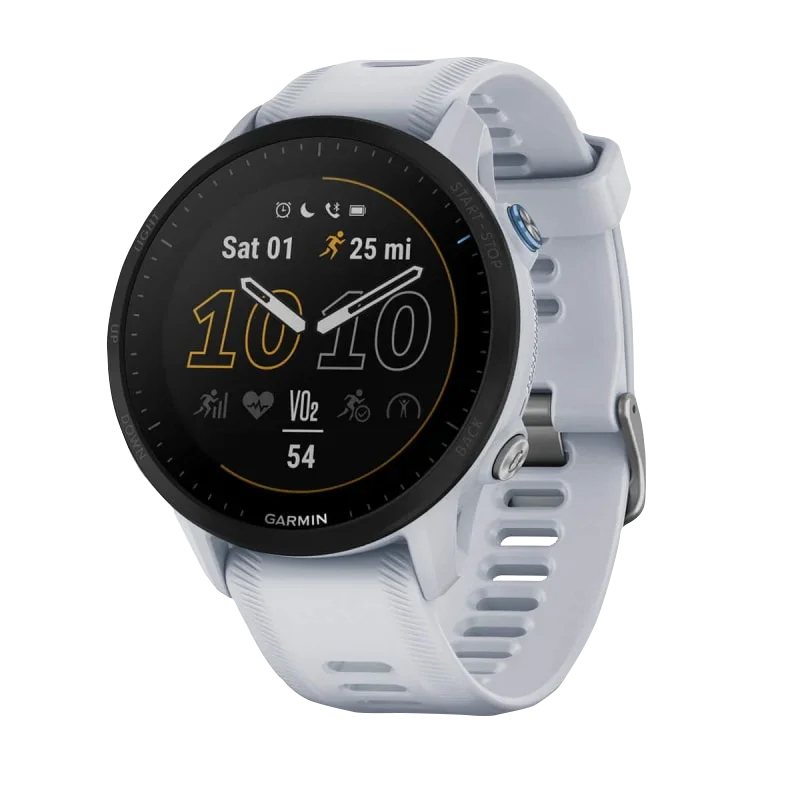 Garmin Forerunner 955 smartwatch, Whitestone color, certified refurbished
