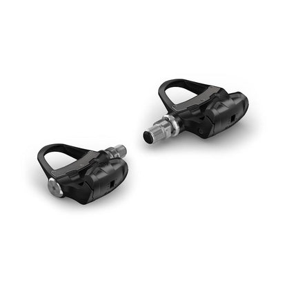 Garmin Rally RK200 dual-sensing power meter bicycle pedals, black with silver spindles, pair.