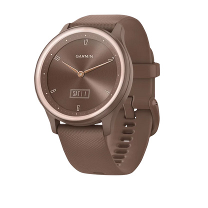 Garmin Vívomove Sport, Cocoa w/ Peach Gold Accents (Garmin Certified Refurbished) by Garmin