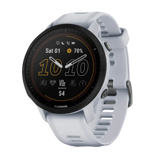 Garmin Forerunner 955 Solar, Whitestone (Garmin Certified Refurbished) by Garmin
